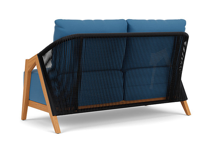 Lloyd Flanders - Alpine Loveseat In Natural Teak Finish With Bamboo Bay Sky Fabric - 3630500962007 view 2