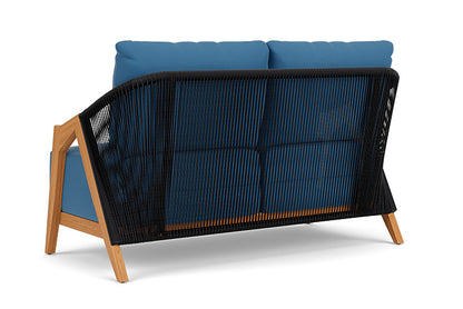 Lloyd Flanders - Alpine Loveseat In Natural Teak Finish With Bamboo Bay Sky Fabric - 3630500962007 view 2