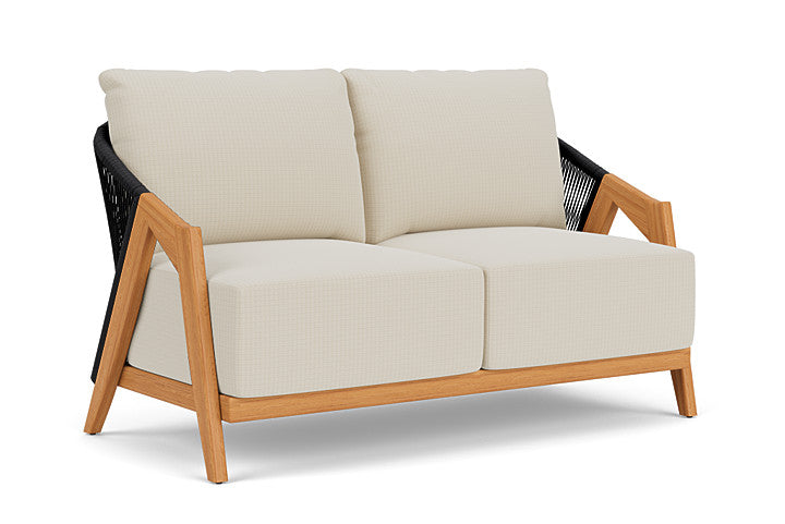 Lloyd Flanders - Alpine Loveseat In Natural Teak Finish With Beach Natural Fabric - 3630500962005 view 1
