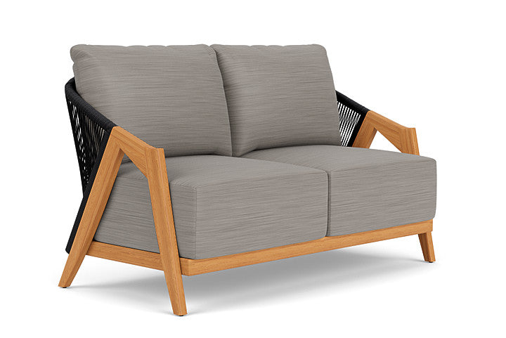 Lloyd Flanders - Alpine Loveseat In Natural Teak Finish With Boten Dark Urban Fabric - 3630500962059 view 1
