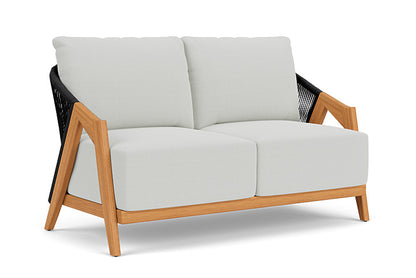 Lloyd Flanders - Alpine Loveseat In Natural Teak Finish With Bright Side Fog Fabric - 3630500962012 view 1