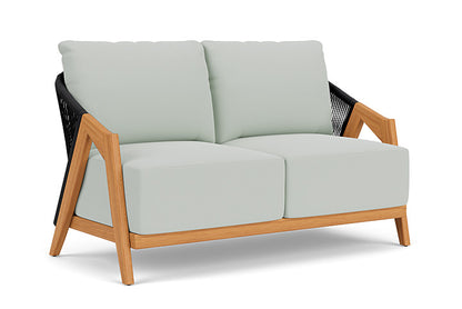 Lloyd Flanders - Alpine Loveseat In Natural Teak Finish With Callen Celadon Fabric - 3630500962024 view 1