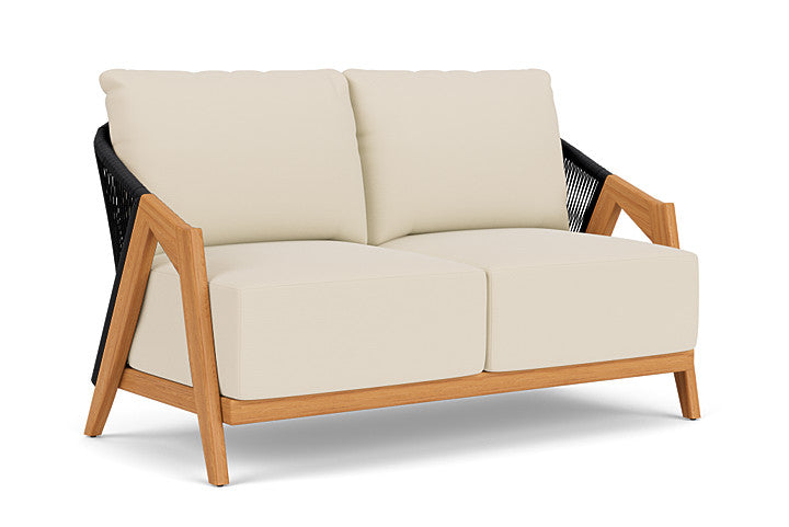 Lloyd Flanders - Alpine Loveseat In Natural Teak Finish With Callen Pearl Fabric - 3630500962021 view 1