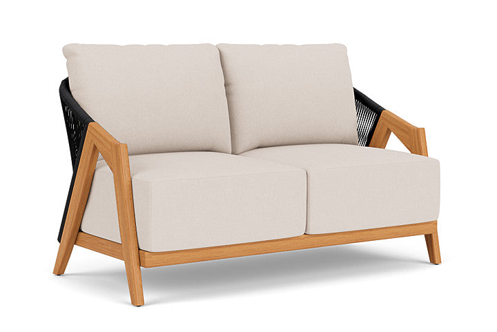Lloyd Flanders - Alpine Loveseat In Natural Teak Finish With Canvas Birds Eye Fabric - 363050096937 view 1