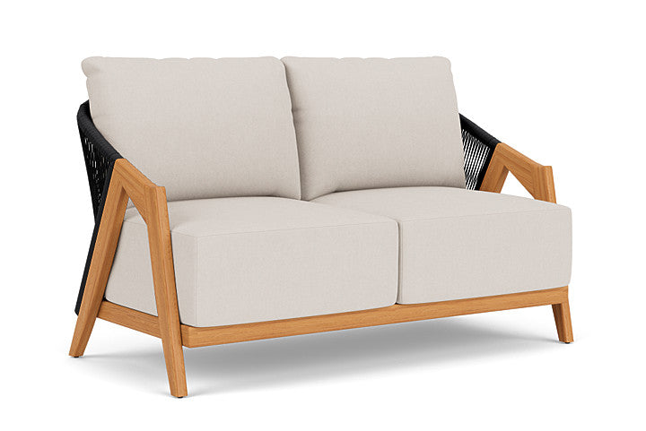 Lloyd Flanders - Alpine Loveseat In Natural Teak Finish With Canvas Canvas Fabric - 363050096319 view 1