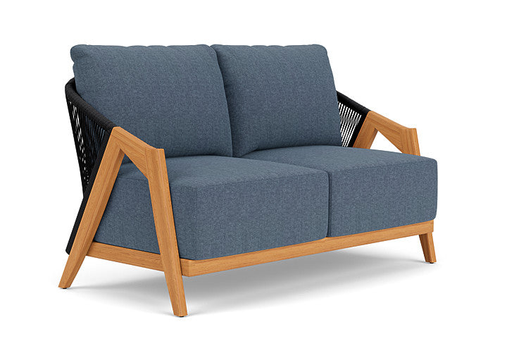Lloyd Flanders - Alpine Loveseat In Natural Teak Finish With Deluna Aegean Fabric - 3630500962030 view 1