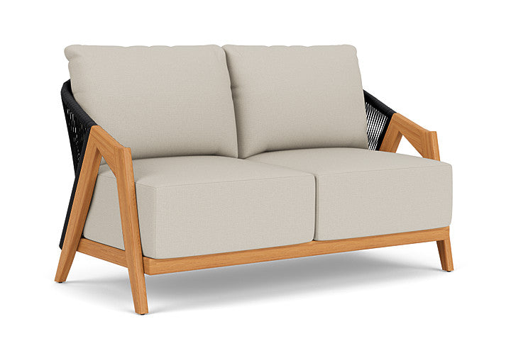 Lloyd Flanders - Alpine Loveseat In Natural Teak Finish With Fife Fog Fabric - 363050096181 view 1