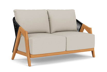Lloyd Flanders - Alpine Loveseat In Natural Teak Finish With Fife Fog Fabric - 363050096181 view 1
