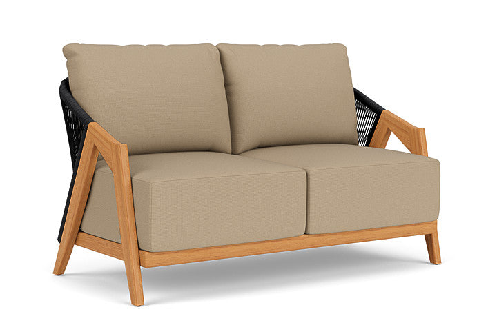 Lloyd Flanders - Alpine Loveseat In Natural Teak Finish With Fife Sahara Fabric - 363050096742 view 1