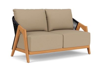 Lloyd Flanders - Alpine Loveseat In Natural Teak Finish With Fife Sahara Fabric - 363050096742 view 1