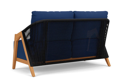 Lloyd Flanders - Alpine Loveseat In Natural Teak Finish With Flagship Lapis Fabric - 3630500961813 view 2