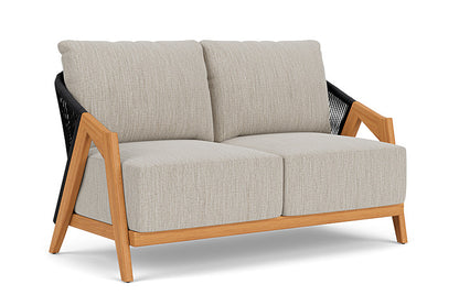 Lloyd Flanders - Alpine Loveseat In Natural Teak Finish With Friendly Flax Fabric - 3630500962026 view 1