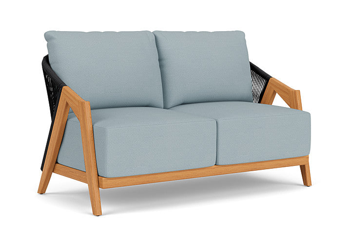 Lloyd Flanders - Alpine Loveseat In Natural Teak Finish With Kadogo Lake Fabric - 3630500962041 view 1