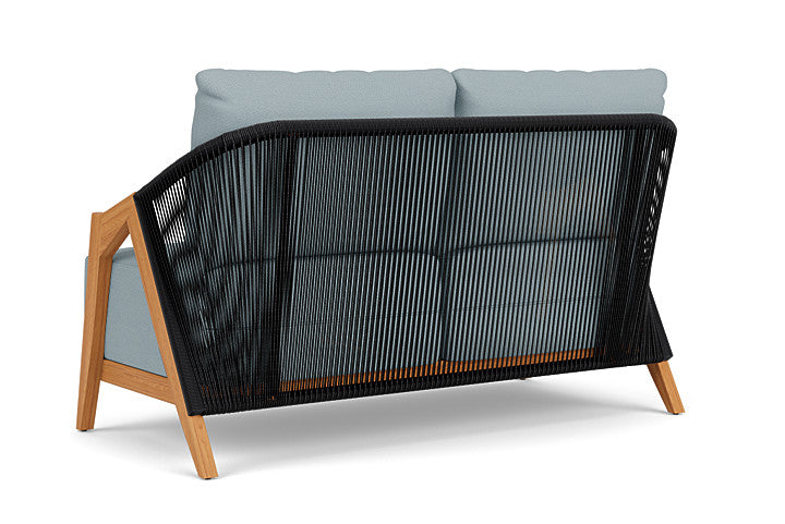 Lloyd Flanders - Alpine Loveseat In Natural Teak Finish With Kadogo Lake Fabric - 3630500962041 view 2