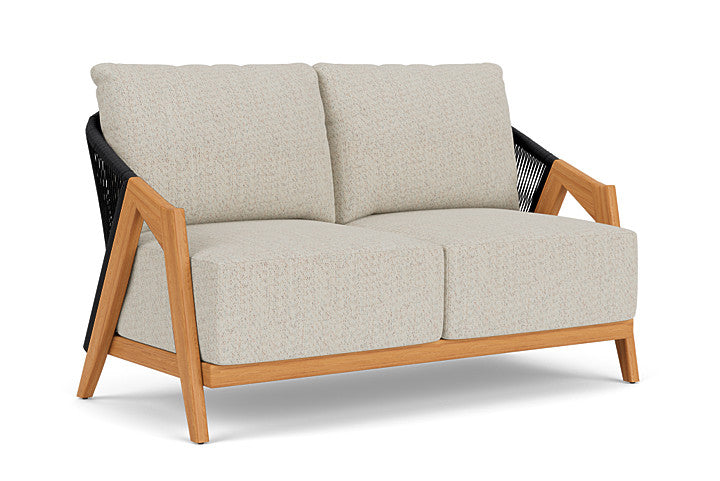 Lloyd Flanders - Alpine Loveseat In Natural Teak Finish With Knotty Mineral Fabric - 3630500962046 view 1