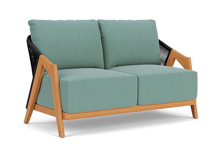 Lloyd Flanders - Alpine Loveseat In Natural Teak Finish With Loveboat Mint Fabric - 3630500962010 view 1