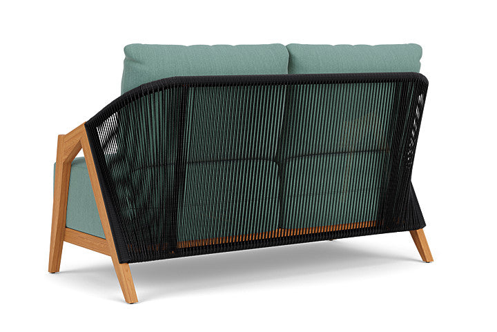 Lloyd Flanders - Alpine Loveseat In Natural Teak Finish With Loveboat Mint Fabric - 3630500962010 view 2