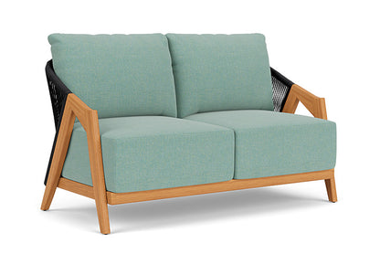 Lloyd Flanders - Alpine Loveseat In Natural Teak Finish With Pavian Pool Fabric - 3630500962045 view 1
