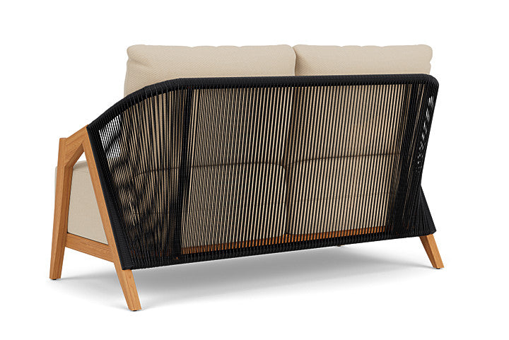 Lloyd Flanders - Alpine Loveseat In Natural Teak Finish With Raindrop Almond Fabric - 3630500962055 view 2