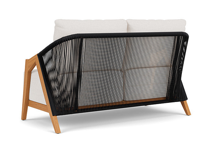 Lloyd Flanders - Alpine Loveseat In Natural Teak Finish With Reflections Snow Fabric - 3630500962014 view 2