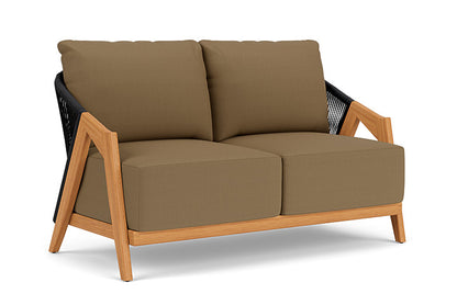 Lloyd Flanders - Alpine Loveseat In Natural Teak Finish With Reflections Straw Fabric - 3630500962053 view 1