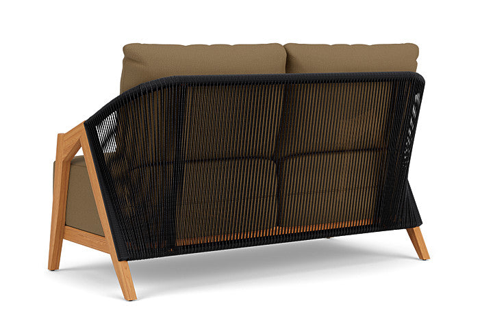 Lloyd Flanders - Alpine Loveseat In Natural Teak Finish With Reflections Straw Fabric - 3630500962053 view 2