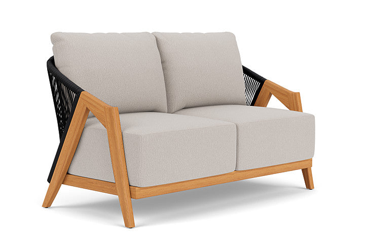 Lloyd Flanders - Alpine Loveseat In Natural Teak Finish With Remy Cloud Fabric - 3630500962001 view 1