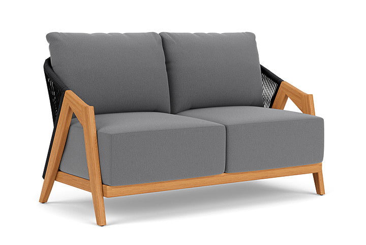 Lloyd Flanders - Alpine Loveseat In Natural Teak Finish With Remy Graphite Fabric - 3630500962003 view 1