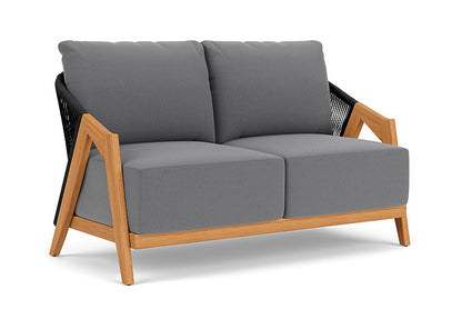 Lloyd Flanders - Alpine Loveseat In Natural Teak Finish With Remy Graphite Fabric - 3630500962003 view 1