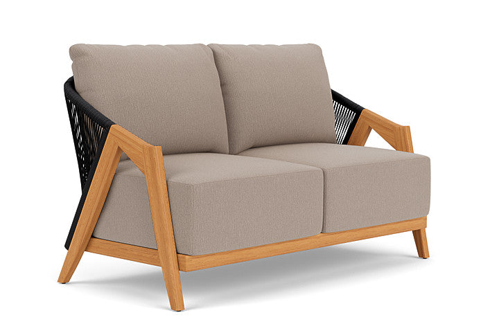 Lloyd Flanders - Alpine Loveseat In Natural Teak Finish With Remy Pebble Fabric - 3630500962002 view 1