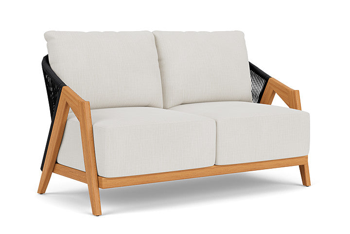 Lloyd Flanders - Alpine Loveseat In Natural Teak Finish With Rollo Linen Fabric - 3630500962020 view 1