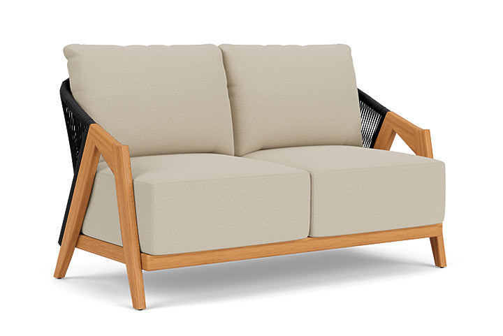 Lloyd Flanders - Alpine Loveseat In Natural Teak Finish With Rumba Straw Fabric - 3630500962008 view 1