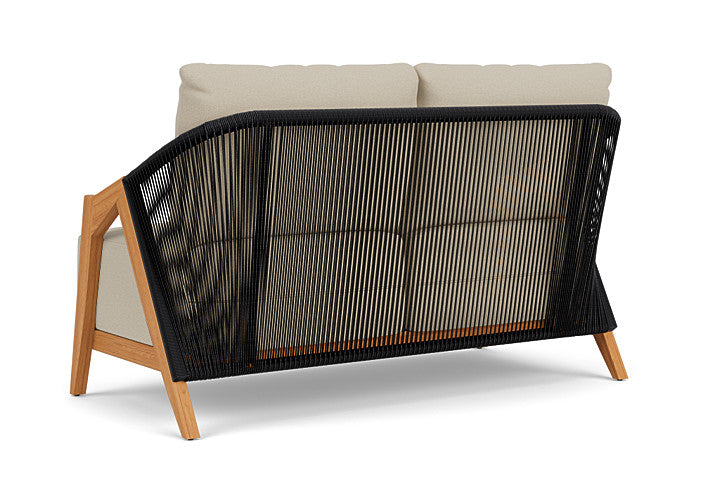 Lloyd Flanders - Alpine Loveseat In Natural Teak Finish With Rumba Straw Fabric - 3630500962008 view 2