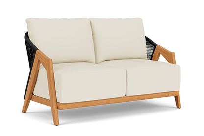 Lloyd Flanders - Alpine Loveseat In Natural Teak Finish With Sailcloth Sailor Fabric - 363050096434 view 1