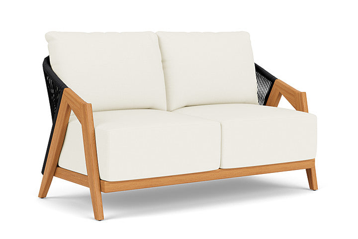 Lloyd Flanders - Alpine Loveseat In Natural Teak Finish With Sailcloth Salt Fabric - 363050096890 view 1