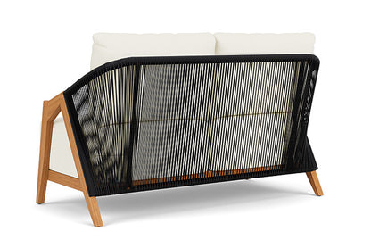 Lloyd Flanders - Alpine Loveseat In Natural Teak Finish With Sailcloth Salt Fabric - 363050096890 view 2