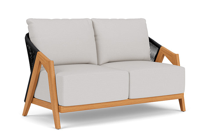 Lloyd Flanders - Alpine Loveseat In Natural Teak Finish With Sailcloth Seagull Fabric - 363050096W61 view 1