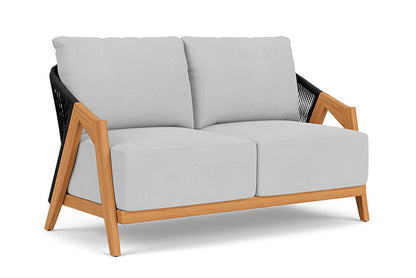 Lloyd Flanders - Alpine Loveseat In Natural Teak Finish With Sandberg Dove Fabric - 3630500962022 view 1