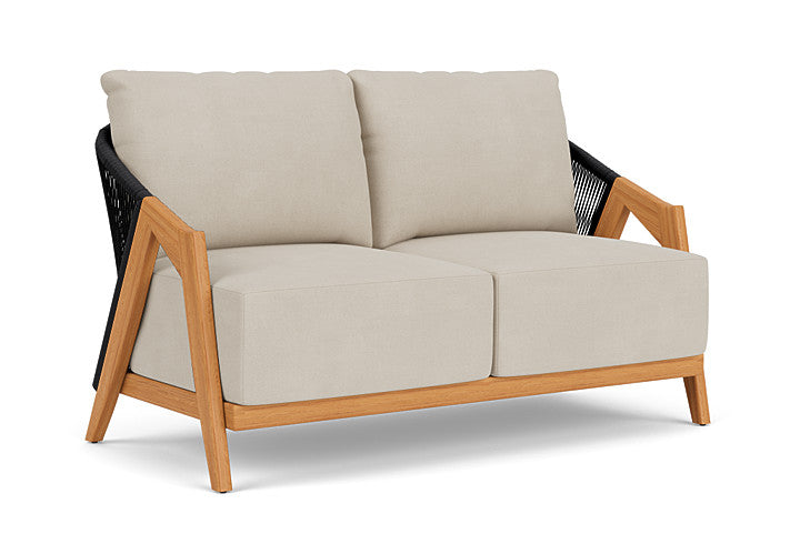 Lloyd Flanders - Alpine Loveseat In Natural Teak Finish With Sandberg Flax Fabric - 3630500962027 view 1