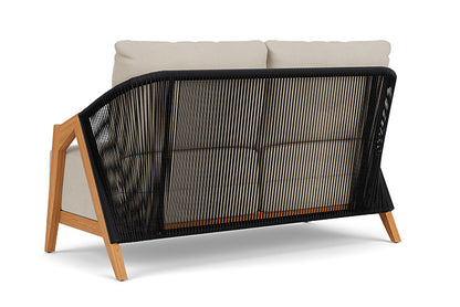 Lloyd Flanders - Alpine Loveseat In Natural Teak Finish With Sandberg Flax Fabric - 3630500962027 view 2