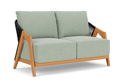 Lloyd Flanders - Alpine Loveseat In Natural Teak Finish With Serene Spa Fabric - 3630500962031 view 1