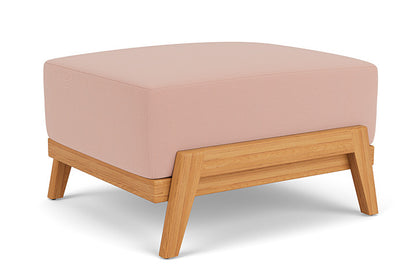 Lloyd Flanders - Alpine Ottoman In Natural Teak Finish With Azulu Clay Fabric - 3630170962033 view 2