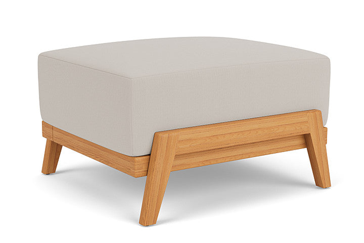 Lloyd Flanders - Alpine Ottoman In Natural Teak Finish With Azulu Twine Fabric - 3630170962034 view 1