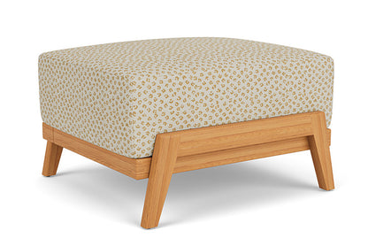 Lloyd Flanders - Alpine Ottoman In Natural Teak Finish With Bebot Sisal Fabric - 3630170962048 view 1