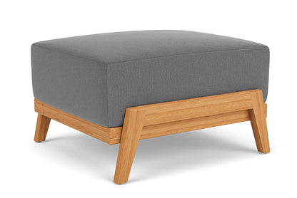 Lloyd Flanders - Alpine Ottoman In Natural Teak Finish With Remy Graphite Fabric - 3630170962003 view 1