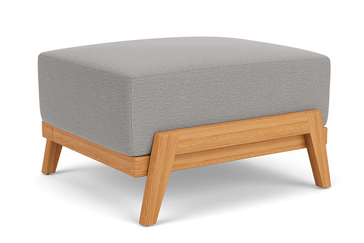 Lloyd Flanders - Alpine Ottoman In Natural Teak Finish With Remy Shadow Fabric - 3630170962004 view 1