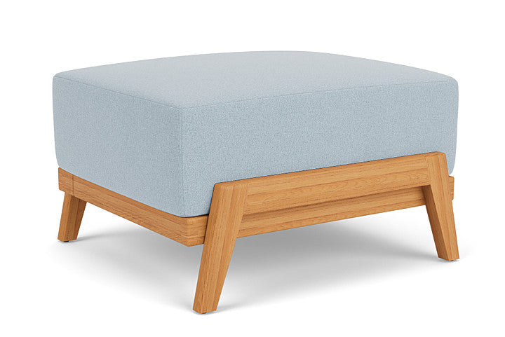 Lloyd Flanders - Alpine Ottoman In Natural Teak Finish With Unearth Dew Fabric - 3630170962084 view 1