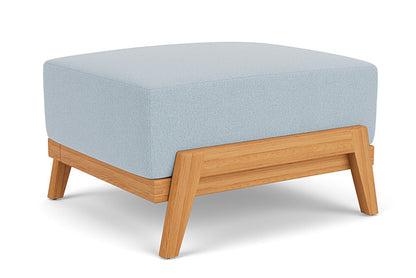 Lloyd Flanders - Alpine Ottoman In Natural Teak Finish With Unearth Dew Fabric - 3630170962084 view 1