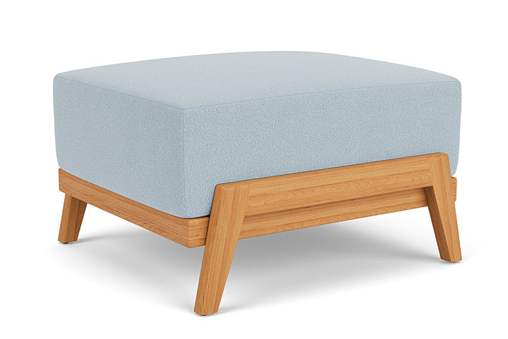 Lloyd Flanders - Alpine Ottoman In Natural Teak Finish With Unearth Dew Fabric - 3630170962084 view 2