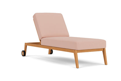 Lloyd Flanders - Alpine Pool Chaise In Natural Teak Finish With Azulu Clay Fabric - 3630200962033 view 1